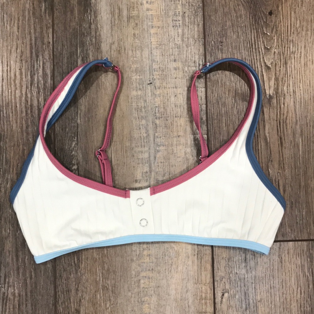 Ron johns multi colored bikini top